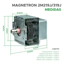 Magnetron 2m219j 2m319j Para Diversos Modelos ChipSCE Foto mini 4