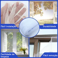 Magnow Kit 3 Tela Mosquiteira Janela Até 150x180 Removível Adesiva Anti Mosquito Foto mini 4