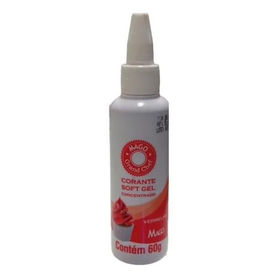 Mago Corante Soft Gel Vermelho Com 60gr Foto 1