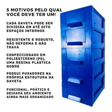Magus Cg 3005/5 Gaveteiro Organizador Azul Multiuso Foto mini  2