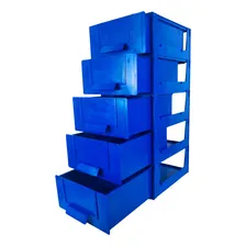 Magus Cg 3005/5 Gaveteiro Organizador Azul Multiuso Foto  mini 1