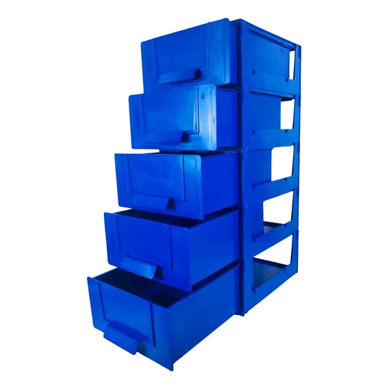 Magus Cg 3005/5 Gaveteiro Organizador Azul Multiuso Foto 1