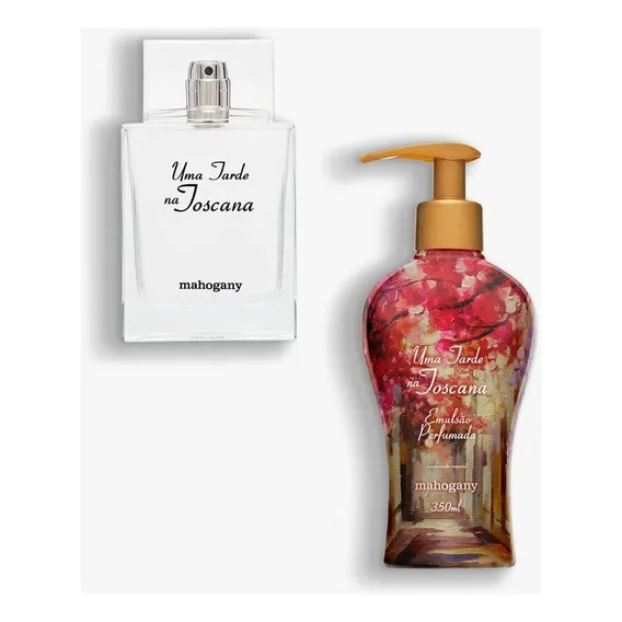 Mahogany Uma tarde na Toscana Kit Uma Tarde na Toscana Perfume + Hidratante Clássico Floral Amadeirado 100ml para feminino Foto 1