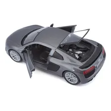 Maisto Audi R8 V10 Plus A escala 1:24 cor cinza Foto mini  2