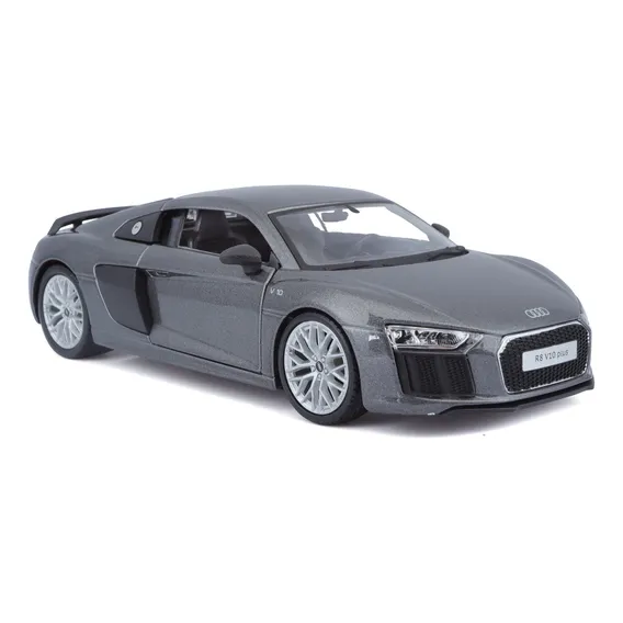 Maisto Audi R8 V10 Plus A escala 1:24 cor cinza Foto 1