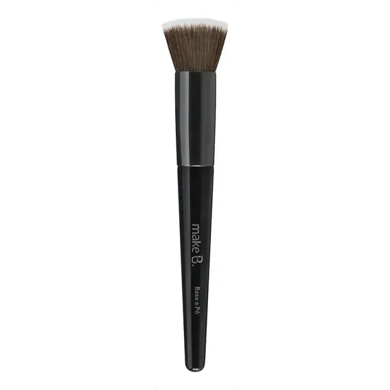 Make B - Pincel Para Pincel Para Base E P贸 - Fibras Duplas Cor Preto Foto 1