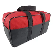 Mala Bolsa Lona Ferramentas 8 Divisões Externas Eletricista Cor Vermelho Foto mini 4