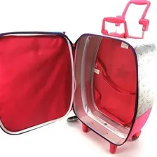 Mala Mochila Rodinha Escolar Infantil Meninas Sestini Barbie Foto mini  3