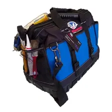 Mala P/ Ferramentas Fundo De Borracha 23 Bolsos Eletricista Cor Azul-marinho Foto  mini 1