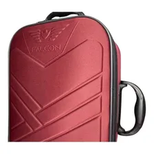 Mala Viagem Bordo Mão Falcon Avião 55x35x25cm Medidas Anac Cor Bordô Foto mini  2