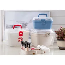 Maleta Box Multiuso Paramount Com Divisórias Cinza Foto mini  2