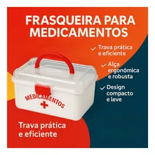 Maleta Caixa De Medicamentos Primeiros Socorros Pequena Foto mini 3