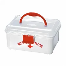 Maleta Caixa De Medicamentos Primeiros Socorros Pequena Foto mini 1
