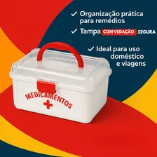 Maleta Caixa De Medicamentos Primeiros Socorros Pequena Foto mini 4