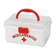 Maleta Caixa De Medicamentos Primeiros Socorros Pequena Foto mini 1