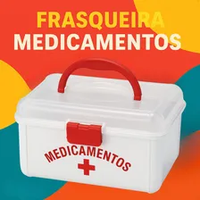 Maleta Caixa De Medicamentos Primeiros Socorros Pequena Foto mini 2