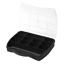 Maleta Caixa Organizadora Plastica Divisórias Box Multiuso Cor Maleta Divisória Organizadora Preta Foto  mini 1