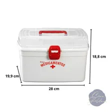 Maleta Caixa Para Remédios 10,4 Litros Grande Cor Branco Foto mini 3
