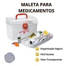 Maleta Caixa Para Remédios 10,4 Litros Grande Cor Branco Foto mini 2
