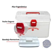 Maleta Caixa Para Remédios 10,4 Litros Grande Cor Branco Foto mini 4