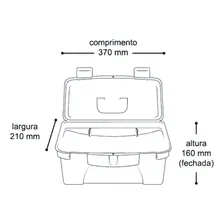 Maleta Caixa Plástica De Ferramentas Com Bandeja Grande Foto mini 4