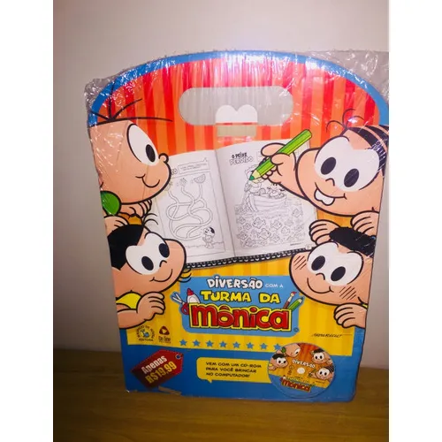 Maleta Divers茫o Turma Da M么nica 7 Livros + Cd (lacrado Foto 1