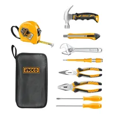 Maleta Estojo Kit Caixa Jogo De Ferramentas 9 Peças - Ingco Cor Laranja Foto mini 2