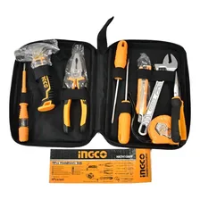Maleta Estojo Kit Caixa Jogo De Ferramentas 9 Peças - Ingco Cor Laranja Foto mini 1