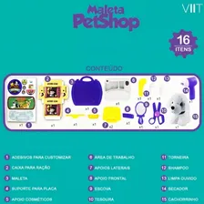 Maleta Jr Pet Shop Com 16pçs Multikids Br772 Foto mini 4
