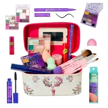 Maleta Kit De Maquiagem Infantil Completa Cheia Presilhas Foto mini 1