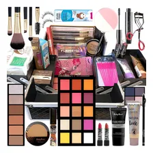 Maleta Maquiagem Completa Base Ruby Rose Macrilan Pinceis Foto mini 1
