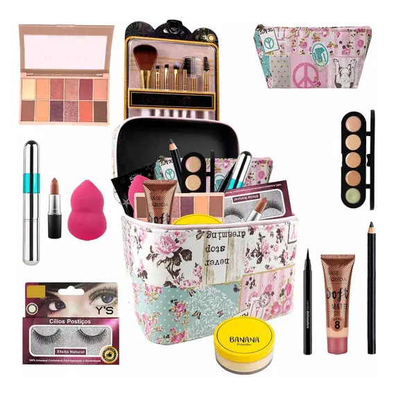 Maleta Maquiagem Mega Completa Ruby Rose Essencial 12x S/jur Foto 1