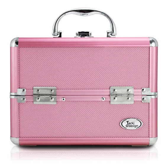 Maleta Maquiagem Profissional RÃgida Jacki Design P Cor Rosa Foto 1