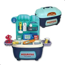 Maleta Médico Infantil Brinquedo Hospital Com Acessórios Foto mini 1