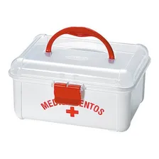 Maleta Primeiros Socorros Pequena Porta Medicamentos Remédio Foto  mini 1