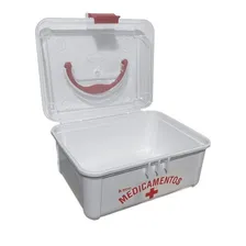 Maleta Primeiros Socorros Pequena Porta Medicamentos Remédio Foto mini  2