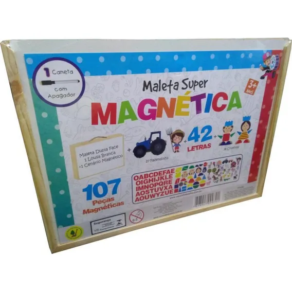 Maleta Super Magnética Brinquedo Educativo Foto 1