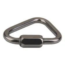 Malha Rápida Link Delta Mosquetão 8 Mm Em Aço Inox Náutico Cor Prateado Foto mini 2