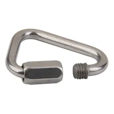 Malha Rápida Link Delta Mosquetão 8 Mm Em Aço Inox Náutico Cor Prateado Foto mini 3
