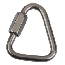 Malha Rápida Link Delta Mosquetão 8 Mm Em Aço Inox Náutico Cor Prateado Foto mini 1
