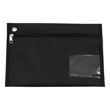 Malote Documentos Lona 16 Cm X 26 Cm Preto Com 6 Unidades Foto mini 1