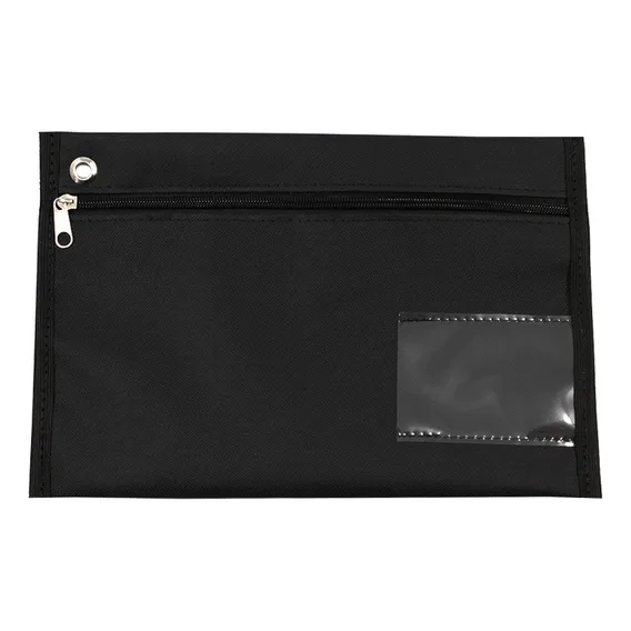 Malote Documentos Lona 16 Cm X 26 Cm Preto Com 6 Unidades Foto 1