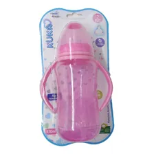 Mamadeira Aquarela Big Orto Com Alça Kuka Rosa 330ml - 1402 Foto mini 4
