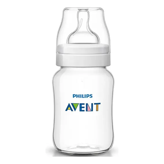 Mamadeira Avent Clássica 260  Transparente 1m+ Philips Foto 1