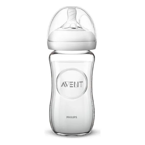 Mamadeira Avent Pétala Vidro Transparente 240ml Foto 1