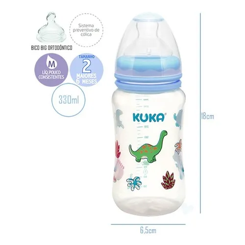 Mamadeira Big Natural 330ml Orto T2 - Kuka Foto 1
