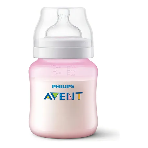 Mamadeira Classic Philips Avent Rosa 260ml Reduz A C贸lica Foto 1