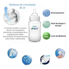 Mamadeira Classic Pp 260ml Azul Philips Avent Foto mini 4