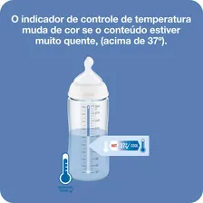 Mamadeira First Choice Controle Temperatura 360ml Azul - Nuk Foto mini 4