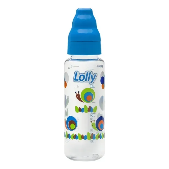 Mamadeira Lolly Zoo Azul 250ml Foto 1